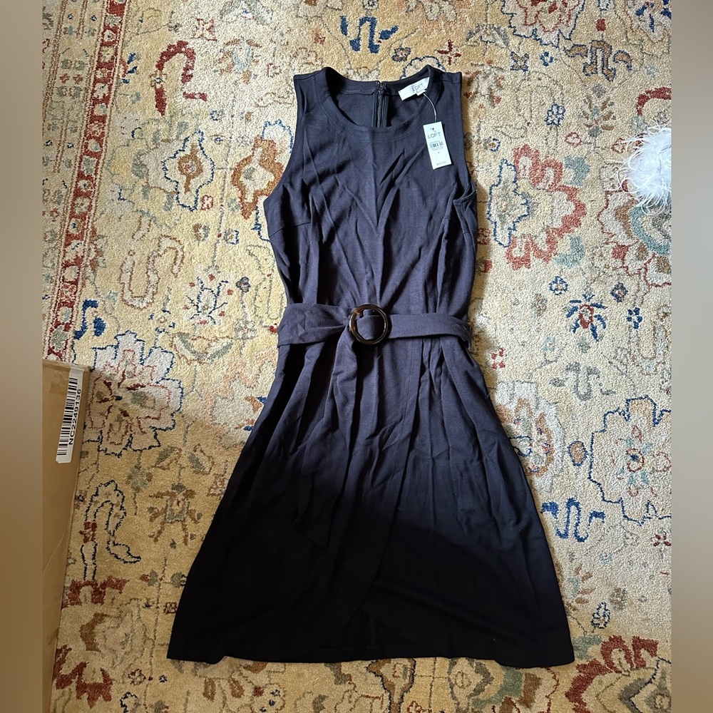 Loft Black Cotton Dress